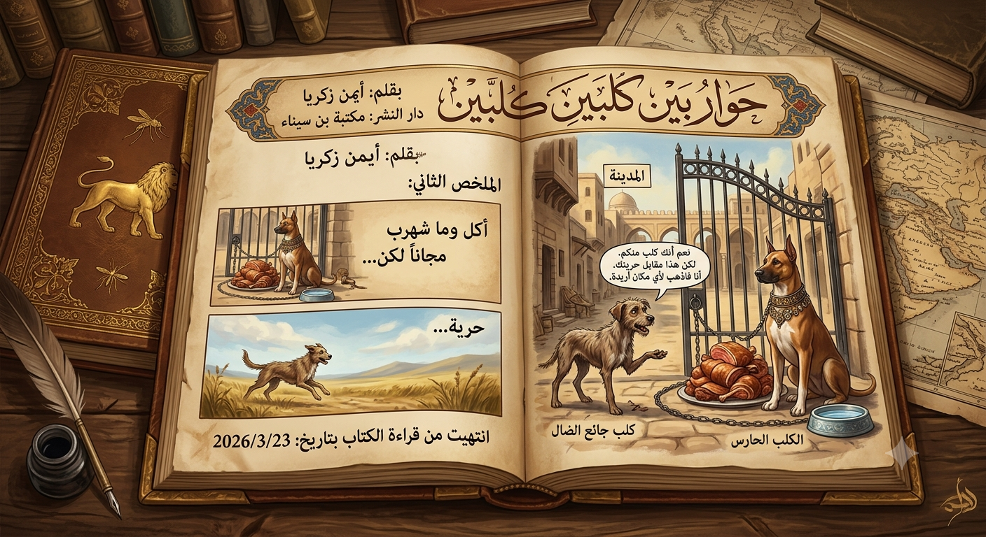 حوار بين كلبين